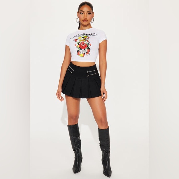 Fashion Nova Dresses & Skirts - Janessa Pleated Mini Skort - Black